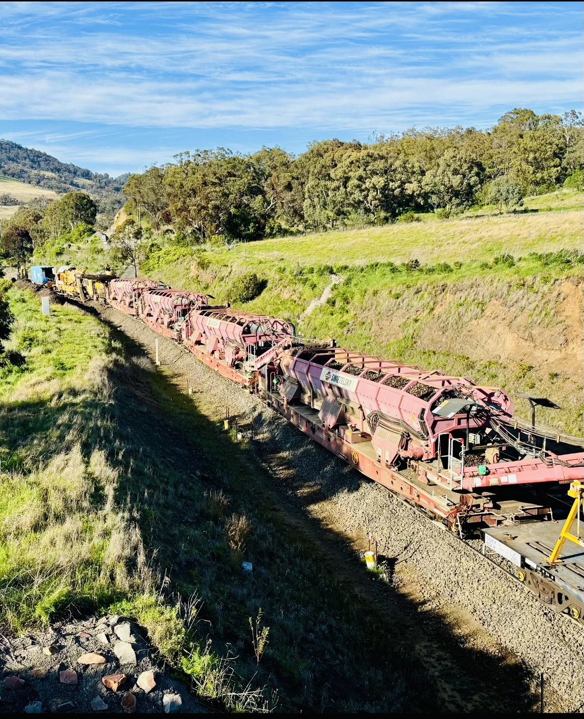 Utilising Material Handling Wagons To Manage Spoil Within Cuttings